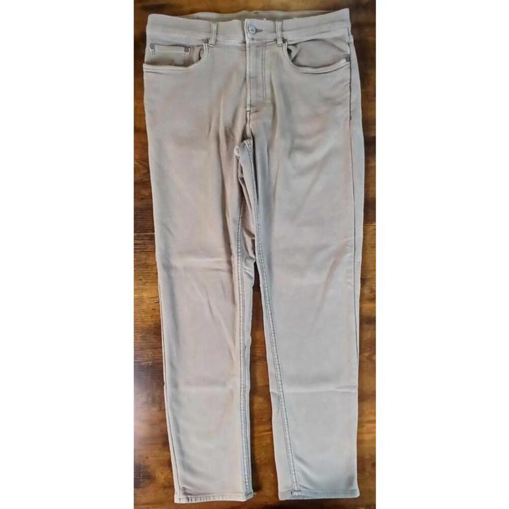 Faherty Mens Size 32X28‎ Stretch Terry 5 Pocket Tan/Beige Jeans